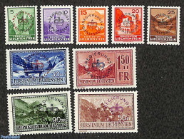 Liechtenstein 1934 On Service 9v, Mint NH - Other & Unclassified