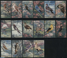 Libya Kingdom 1982 Birds 16v, Mint NH, Nature - Birds - Birds Of Prey - Owls - Kingfishers - Flamingo - Pigeons - Other & Unclassified