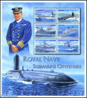 Sierra Leone 2001 Royal Navy Submarines 6v M/s, Mint NH, Transport - Ships And Boats - Bateaux