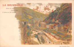 63-LA BOURBOULE-CARTE DESSINEE-N 6015-C/0371 - La Bourboule