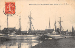 80-ABBEVILLE-DECHARGEMENT DE BATEAUX DU DANEMARCK-N 6015-F/0213 - Abbeville