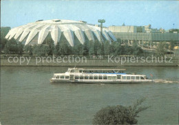 72251019 Moscow Moskva Sporthalle Druschba Ausflugsboot  - Russia