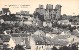 03-BOURBON L ARCHAMBAULT-LES RUINES DU CHÂTEAU-N T6017-A/0361 - Bourbon L'Archambault