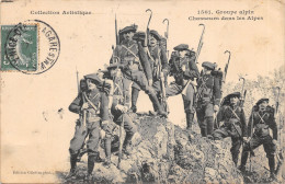 MI-CHASSEURS ALPIN DANS LES ALPES-N 6016-A/0229 - Guerre 1914-18