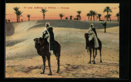 AK Beduinen Auf Kamelen In Der Wüste  - Autres & Non Classés