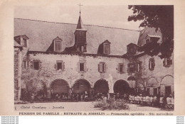 O14-56) JOSSELIN - PENSION DE FAMILLE - RETRAITE - PROMENADES AGREABLES - SITE MERVEILLEUX - ( ANIMEE- 2 SCANS ) - Josselin