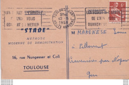 O8-32) NOGARO - MARDI 20 /5/1958 - SALLE DES FETES " STADE " TOULOUSE METHODE MODERNE DE DEMONSTRATION - ( 2 SCANS ) - Nogaro
