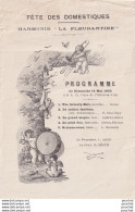 FLEURANCE - FETE DES DOMESTIQUES - HARMONIE " LA FLEURANTINE " PROGRAMME DU DIMANCHE 14 MAI  1933  - Programs