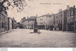 04-57) VIC SUR SEILLE (MOSELLE) PLACE D'ARMES - ( ANIMEE - HABITANTS - 2  SCANS ) - Vic Sur Seille