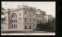 AK Tilsit, Blick Auf Stadttheater  - Ostpreussen