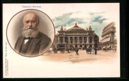 Lithographie Portrait Des Musikers Charles Gounod  - Artistes