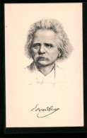 AK Portrait Von Edvard Grieg  - Artistes