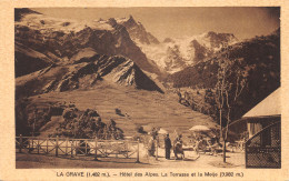 05-LA GRAVE -HOTEL DES ALPES-LA TERRASSE-N T6017-F/0297 - Sonstige & Ohne Zuordnung