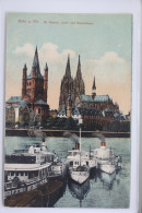 AK Köln Am Rhein St. Martin, Dom Und Stapelhaus Ungebraucht #PJ872 - Autres & Non Classés