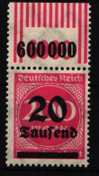 Deutsches Reich 282 I W OR Postfrisch 2/9/2 #IR416 - Autres & Non Classés