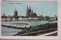 AK Köln Am Rhein Panorama 1913 Gebraucht #PJ882 - Other & Unclassified