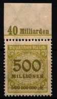Deutsches Reich 324 A P OR C Postfrisch #IR447 - Autres & Non Classés