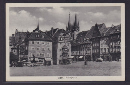 Ansichtskarte Eger Tschechien Cheb Marktplatz - Boehmen Und Maehren