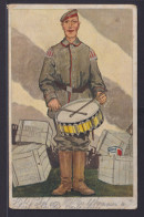 Ansichtskarte Reklame Leibniz Keks Künstlerkarte Soldat M.Trommel Feldpostkarte - Advertising
