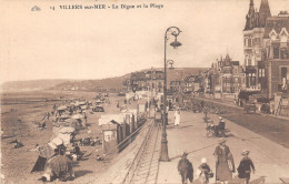 14-VILLERS SUR MER-LA DIGUE ET LA PLAGE-ANIMEE-N T6018-D/0153 - Villers Sur Mer