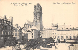 12-RODEZ-PLACE DE LA CITE-STATUE DE MGR AFFRE-N T6018-D/0013 - Rodez