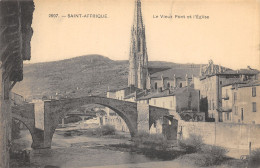 12-SAINT AFFRIQUE-VIEUX PONT ET L EGLISE-N T6018-C/0051 - Saint Affrique