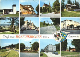 72248568 Moenichkirchen Kapelle Hotel Kirche Promenade Rasthaus Springbrunnen Se - Sonstige & Ohne Zuordnung