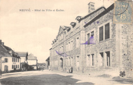 19-NEUVIC D USSEL-HOTEL DE VILLE ET ECOLES-N T6019-D/0199 - Other & Unclassified