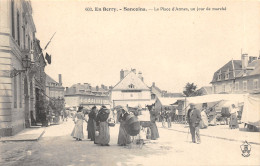 18-SANCOINS-JOUR DE MARCHE-PLACE D ARMES-N T6019-C/0203 - Sancoins