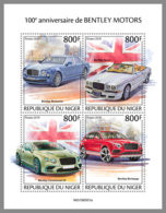 NIGER 2019 MNH 100 Years Bentley Motors Cars Auto Voitures M/S - OFFICIAL ISSUE - DH1949 - Cars