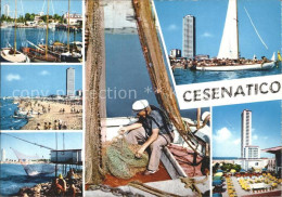 72248033 Cesenatico Strand Hafen Fischer Cesenatico - Autres & Non Classés