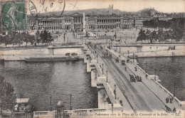 75-PARIS PANORAMA DE LA PLACE DE LA CONCORDE ET LA SEINE-N°4030-C/0233 - Autres & Non Classés