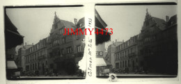 COLMAR En 1933 (Haut Rhin) - Maison Totes - Plaque De Verre En Stéréo - Taille 58 X 128 Mlls - Glass Slides