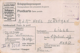 Kriegsgefangenenpost - Correspondance Des Prisonniers De Guerre - Destinataire : Noël Schapman à Lille - 1939-45