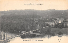 19-BEAULIEU SUR DORDOGNE-PONT SUSPENDU-N T6019-D/0373 - Autres & Non Classés