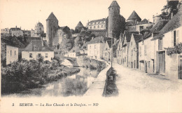 21-SEMUR EN AUXOIS-LA RUE CHAUDE ET LE DONJON-N T6019-H/0021 - Semur