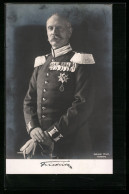AK Portrait Grossherzog Friedrich II. Von Baden In Uniform Mit Epauletten  - Royal Families