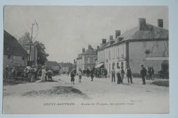 Cpa NEUVY SAUTOUR Route De Troyes Les Quatre Rues - MAY15 - Sonstige & Ohne Zuordnung