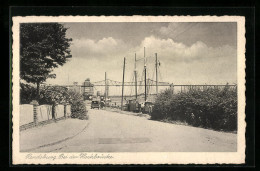 AK Rendsburg, Strassenpartie Bei Der Hochbrücke  - Rendsburg