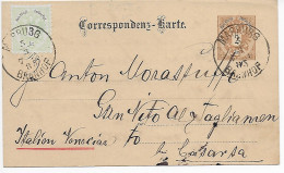 Marburg Nach Italien, 1885 - Storia Postale