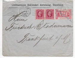 Stockholm 1906 Tuberkulose Vignette, 1906 Nach Frankfurt - Other & Unclassified