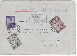 Einschreiben Teheran, Akgram 1936 Nach Bielefeld - Iran