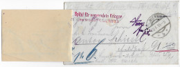 KuK Feldpost, Wien 1915, Spital Für Verwundete Krieger - Briefe U. Dokumente