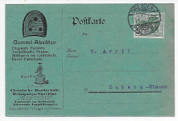 Postkarte Gummi Absätze Dresden Nach Zabern, 1910 - Lettres & Documents