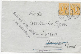 Straubing Brief Nach Breslau/Lossen 22.2.46, ZURÜCK: Zur Zeit Nicht Zu Befördern - Covers & Documents