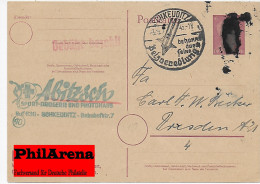 Schkeuditz 3.9.45, Pelzveredelung Nach Dresden - Covers & Documents