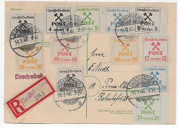 Postkarte Einschreiben Großräschen 1946 - Lettres & Documents