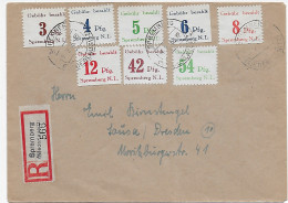 Spremberg Einschreiben Nach Lausa-Dresden, 1946 - Covers & Documents
