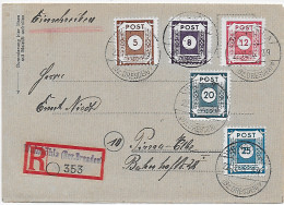 Postmeistertrennung Coswig Auf Einschreiben Nach Pirna, BPP Geprüft - Lettres & Documents