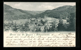 AK St. Blasien I. Schwarzwald, Gesamtansicht Mit Wald  - St. Blasien